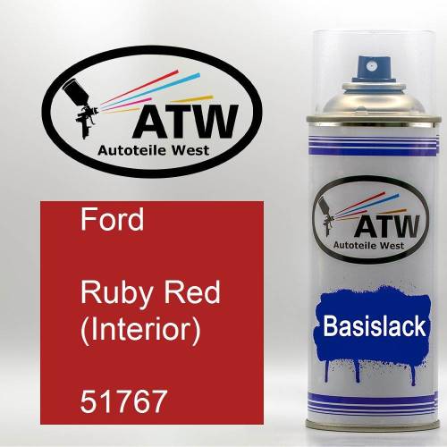 Ford, Ruby Red (Interior), 51767: 400ml Sprühdose, von ATW Autoteile West.